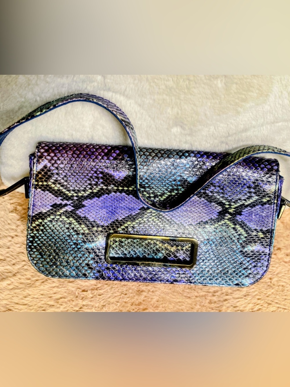 Stunning Stuart Weitzman Multicolor Snakeskin Bag - Like New